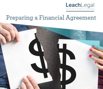 preparing financial agreement
